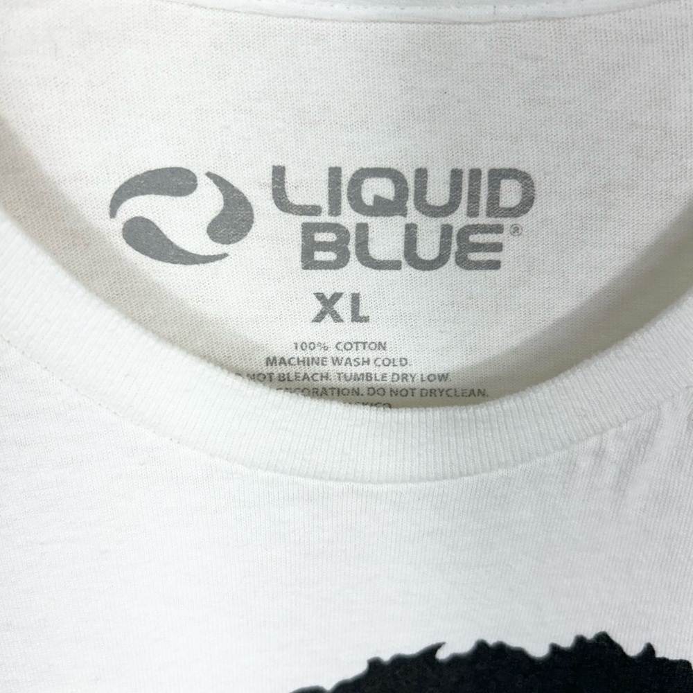 JIMI HENDRIX T Shirt Men’s XL Liquid Blue KISS THE SKY AUTHENTIC HENDRIX - Picture 2 of 9